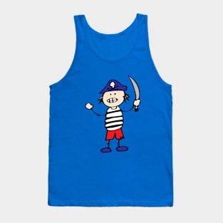 SHIPWRECK'D SARAH THE PIRATE KID (FROM MY BOOK 'HAIRY TALES' BY CLIFFORD JAMES HAYES) Tank Top